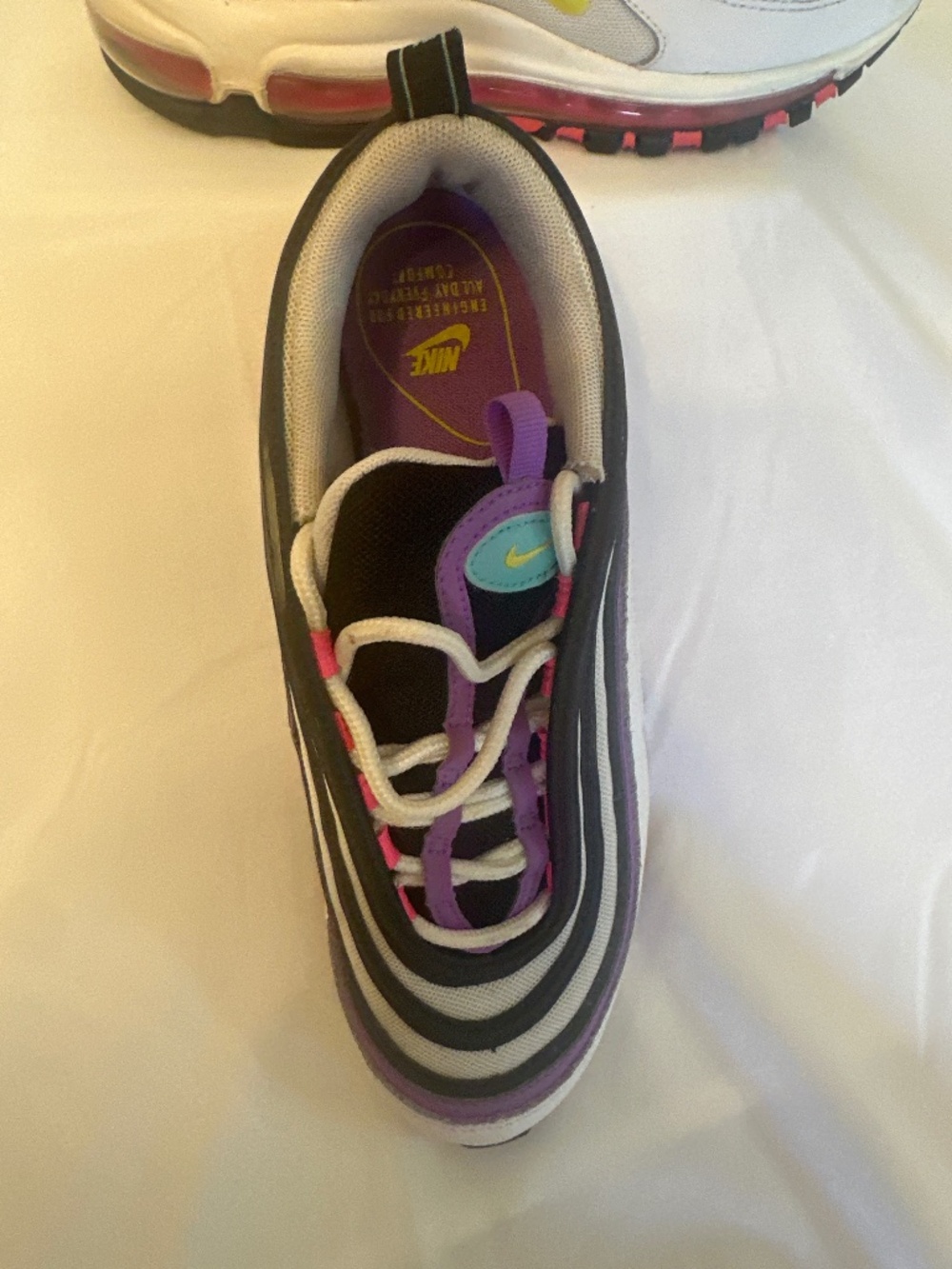 Airmax 97 White Black Purple - Picture 1 of 3